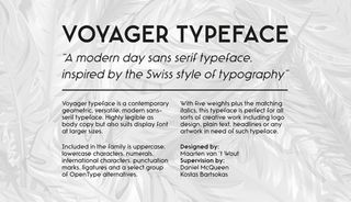 Voyager font