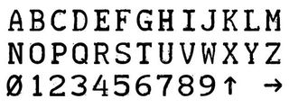 Free typewriter fonts: Teletype