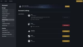 Destiny 2 Twitch Drops accounts linked on bungie.net