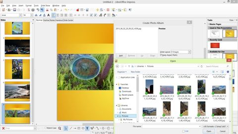 LibreOffice startscreen