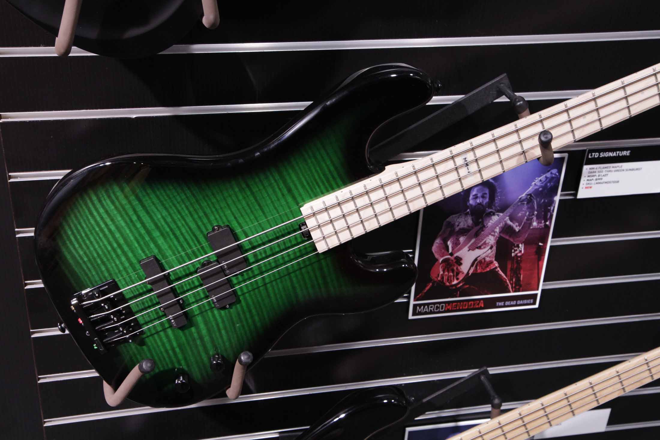10. Marco Mendoza LTD Signature MM4 Flamed Maple Dark See-thru Green Sunburst