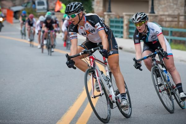 The women's peloton in action during the Tour of Vail.