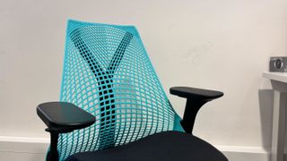 The seat and backrest of the Herman Miller Sayl Gaming Chair.