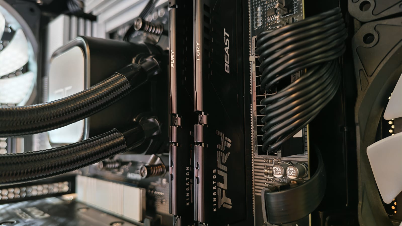 The Kingston Fury Beat RAM in the Quoted Tech Horizon Custom gaming PC