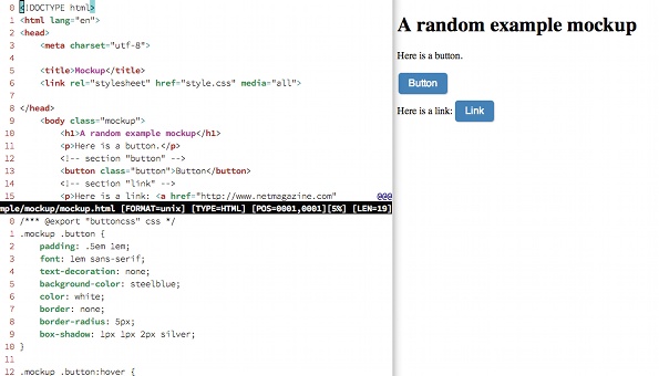 For this tutorial, the mockup for which we'll create a style guide is a deliberately simple page