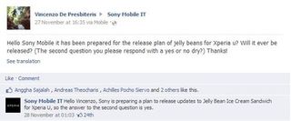 Sony Xperia U Jelly Bean
