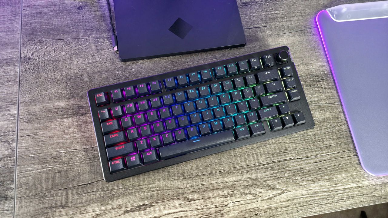 Image of the HyperX Alloy Rise 75 Wireless gaming keyboard.
