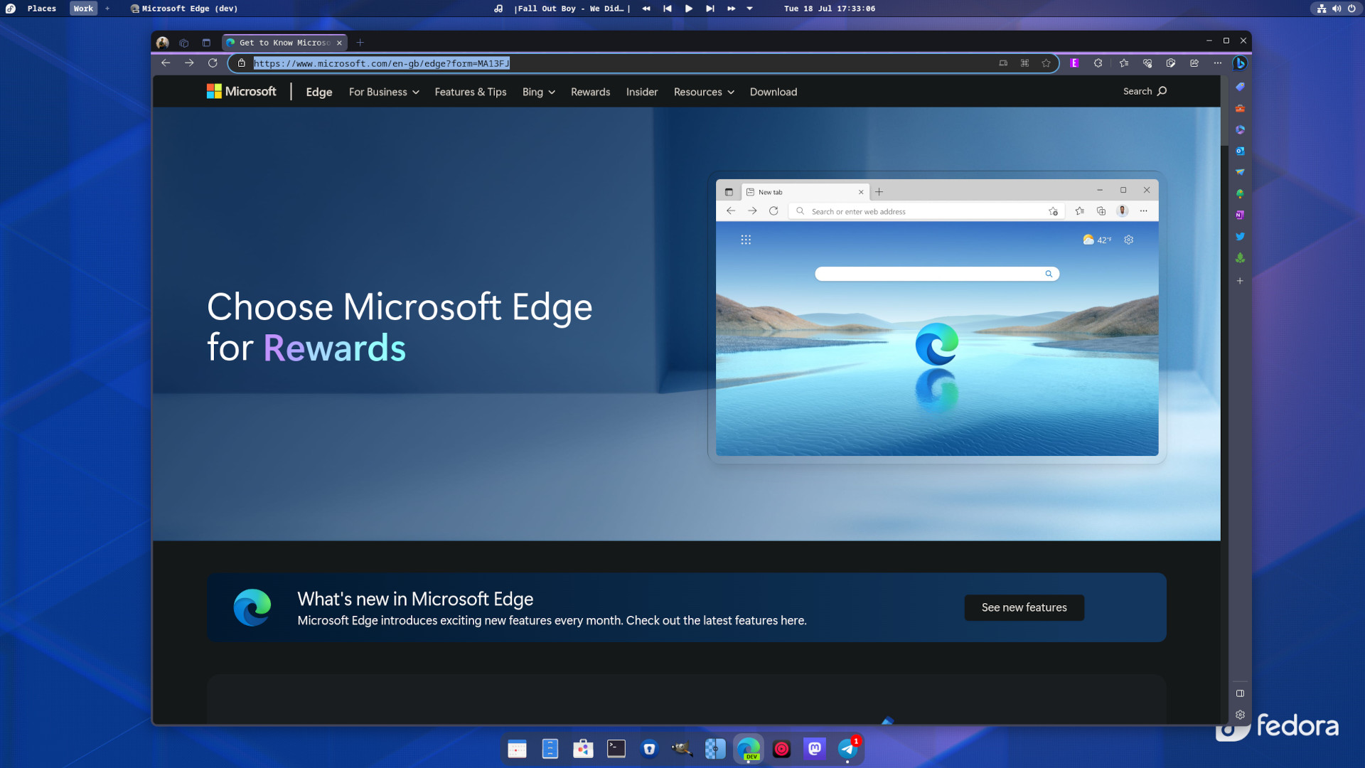 Загрузка Microsoft Edge для Linux