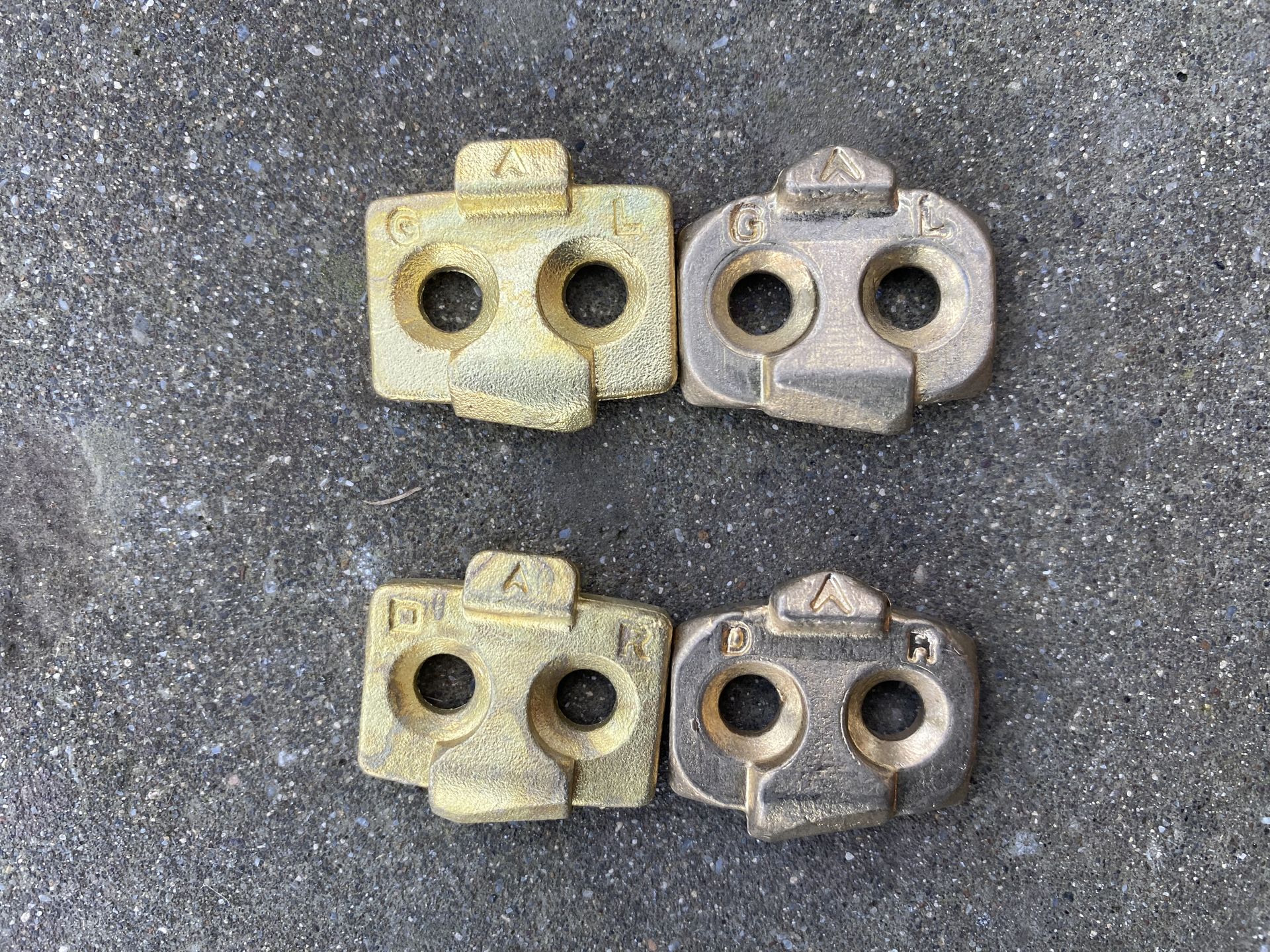 Image shows the cleats for the Time ATAC XC 2 pedal