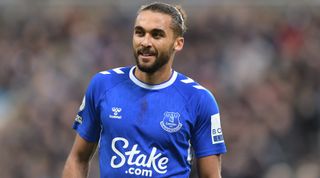 Arsenal rumoured transfer target Dominic Calvert-Lewin of Everton, pictured during the Premier League match between Newcastle United and Everton at St. James' Park on October 19, 2022 in Newcastle upon Tyne, United Kingdom.