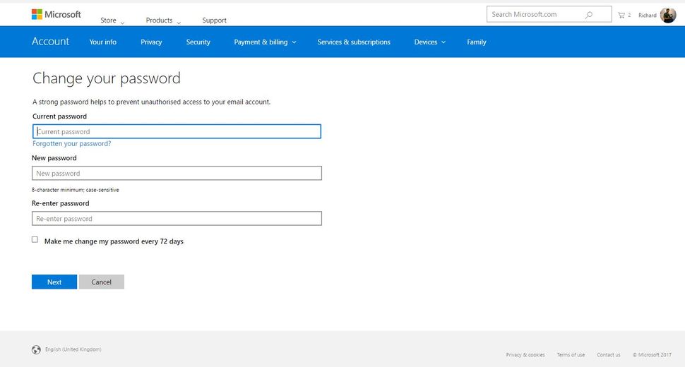 How to make sure you never forget to change your Microsoft password ...