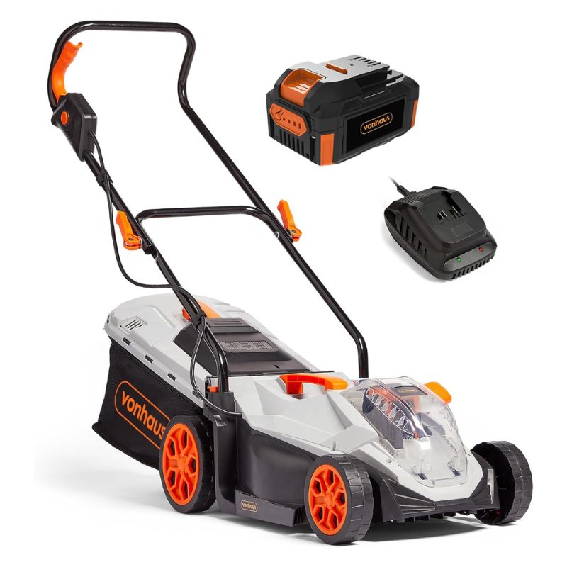 40V Cordless Lawn Mower with battery and charger