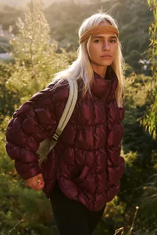 Scrunchy Glossy Pippa Packable Puffer Jacket