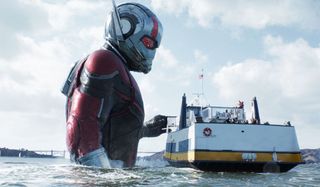 Ant-Man and the Wasp supersized Ant-Man in water with ferry