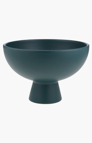 deep green standing bowl