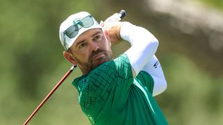 Louis Oosthuizen takes a shot during LIV Golf Andalucia