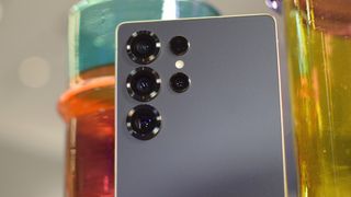 An image of the Samsung Galaxy S25 Ultra from a hands-on event