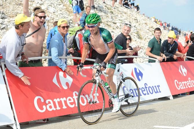 The only show Thomas Voeckler put on during the Ventoux stage was a display of his chest.