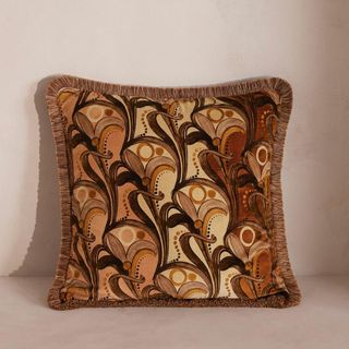 Obie Square Cushion, Rust