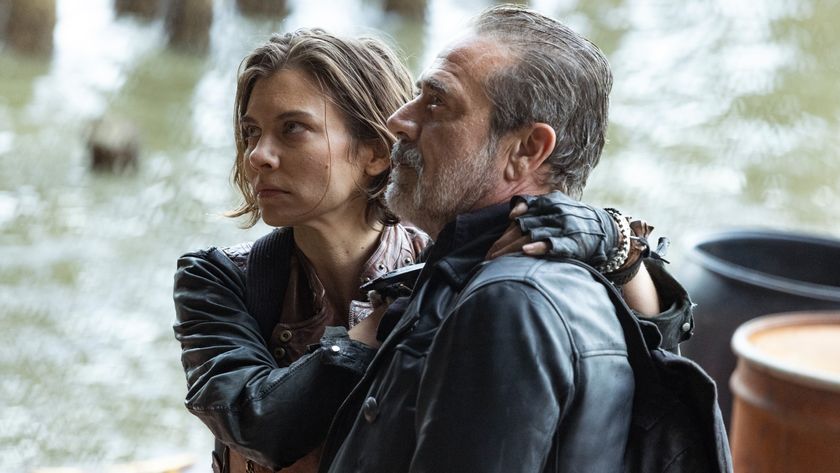 Lauren Cohan as Maggie and Jeffrey Dean Morgan as Negan in The Walking Dead: Dead City season 2 