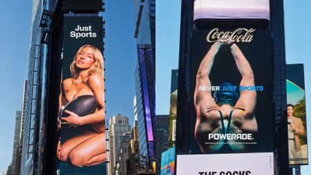Two billboard ads