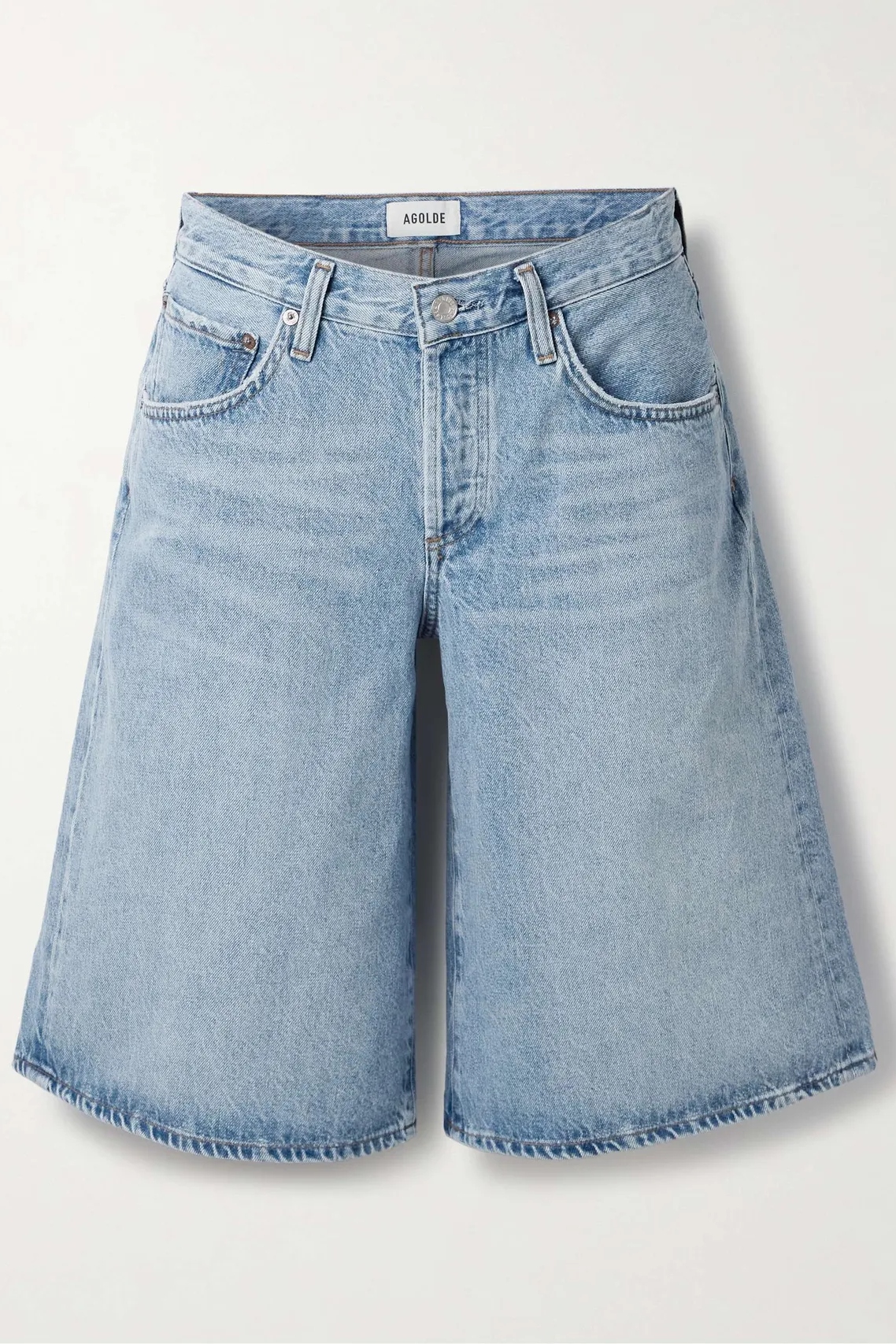 Baggy V-Waist Denim Shorts