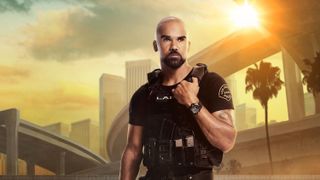 Shemar Moore posing as Sergeant Daniel 'Hondo' Harrelson in a promotional image for S.W.A.T.