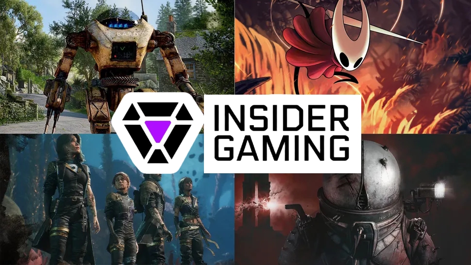 Insider Gaming logo over indie game screenshots.