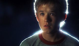 A.I. Artificial Intelligence Haley Joel Osment stands teary eyed