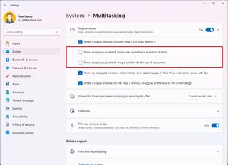 Windows 11 disable Snap Layouts