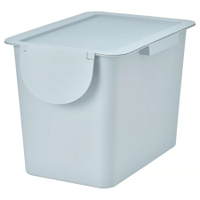 IKEA TRÖSKNING Bin with lid