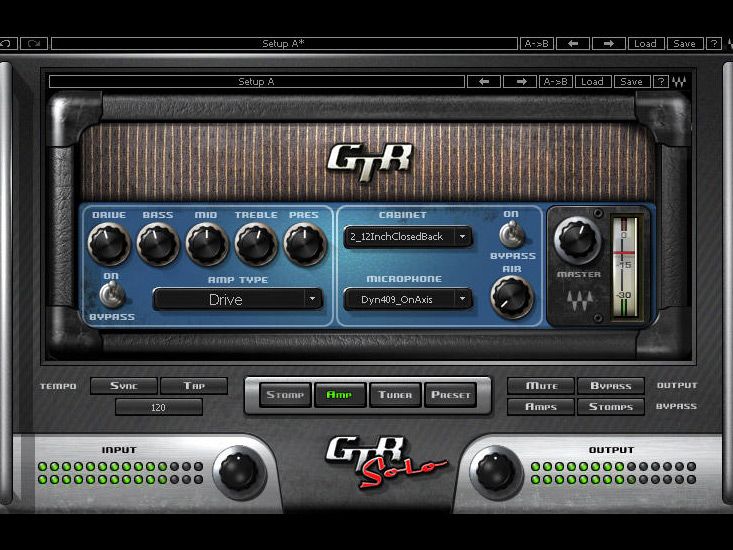 10 different amplifier models provide a broad range of tonal options