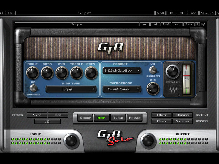 10 different amplifier models provide a broad range of tonal options