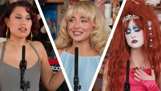 Raye, Sabrina Carpenter, and Chappell Roan performing at their Tiny Desk Concerts 