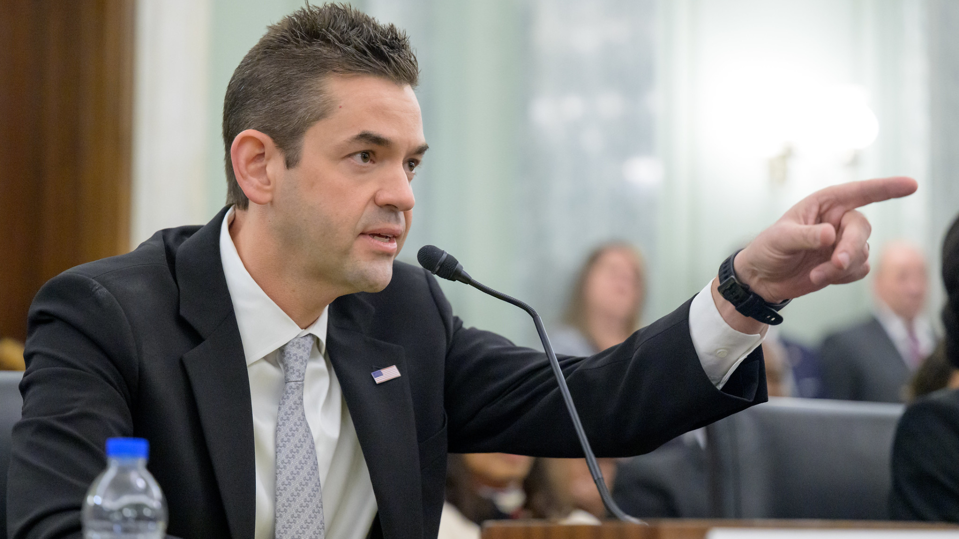Jared Isaacman, President Donald Trump’s nominee to be the next administrator of NASA, appears before the Senate Committee on Commerce, Science, and Transportation, Wednesday, April 9, 2025