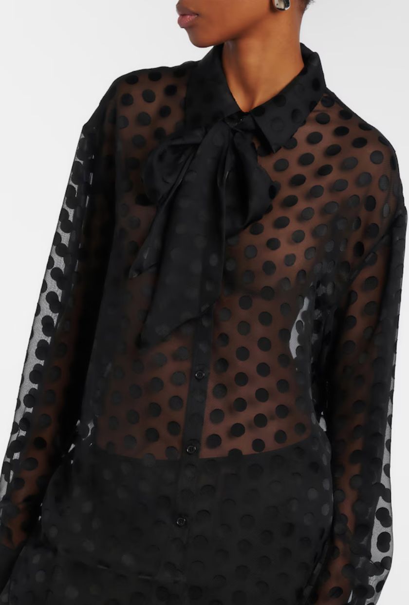 The Frankie Shop, Peri sheer shirt