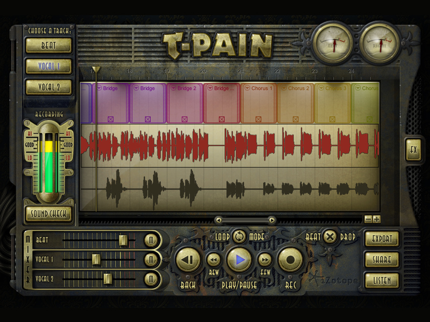 Beats can be made in the T-Pain Engine. Click the image to see screenshots of the other included software.