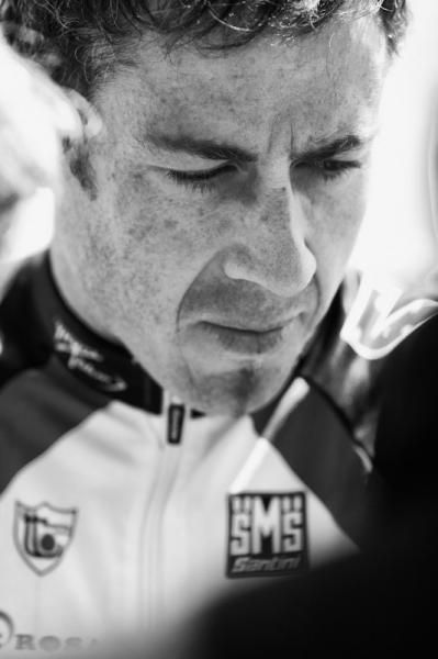 Ben Day (Fly V Australia) shows the strain of the day at the finish of the stage.