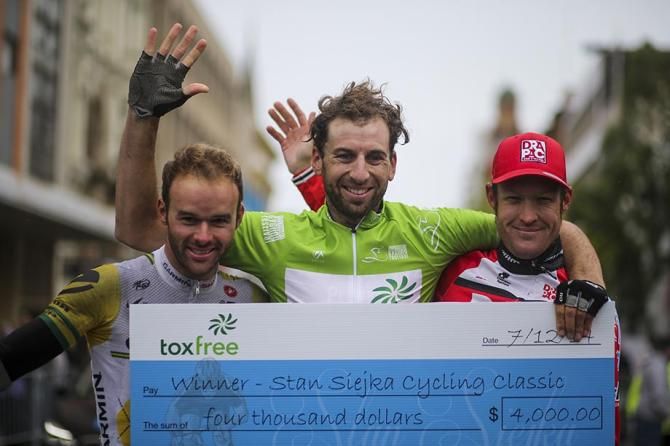 The Men's podium.