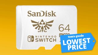 SanDisk microSDXC Card for Nintendo Switch with a Tom's Guide deal tag