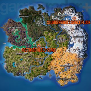 Fortnite Slumberyard's Dance Floor location map