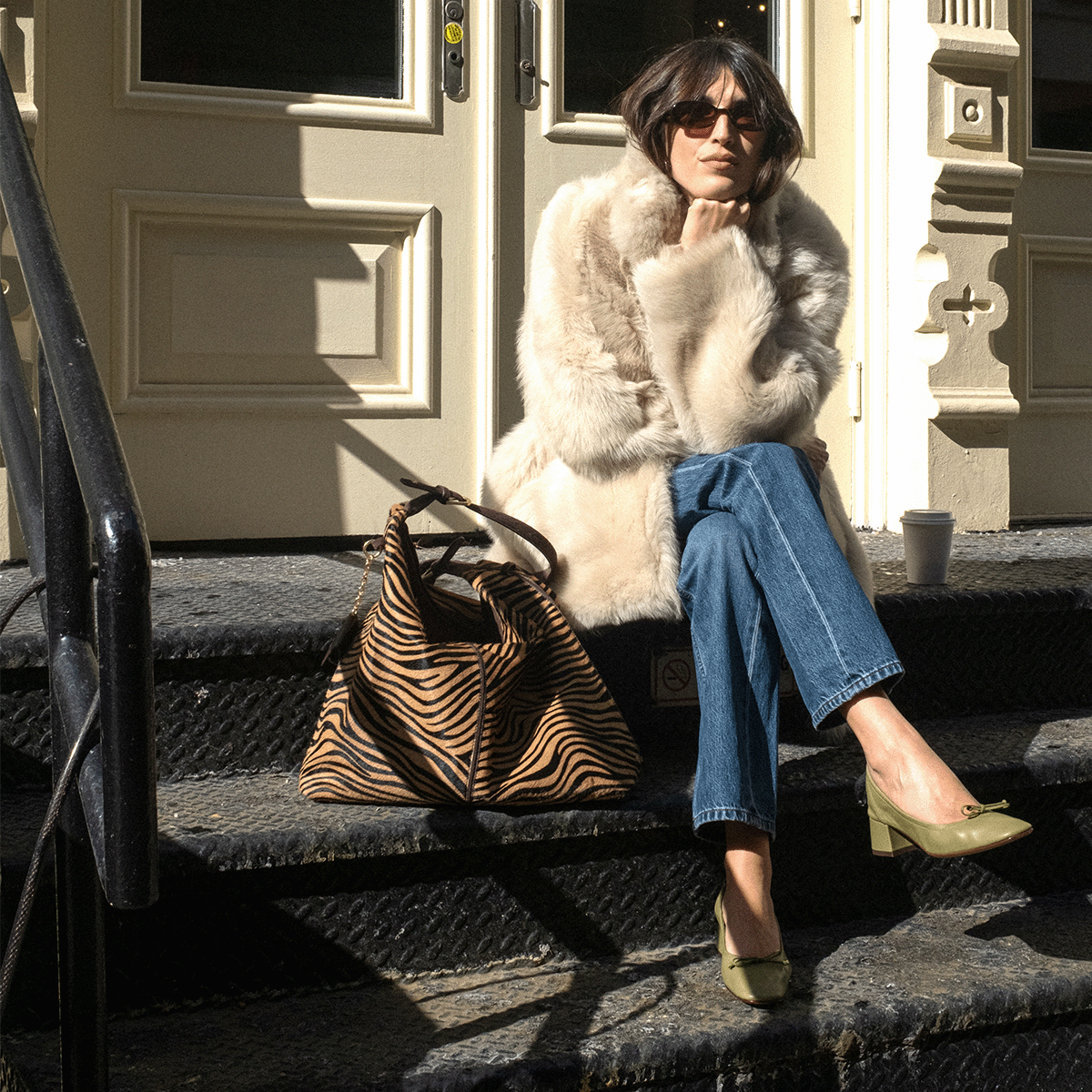 Jeanne Damas wearing Rouje.