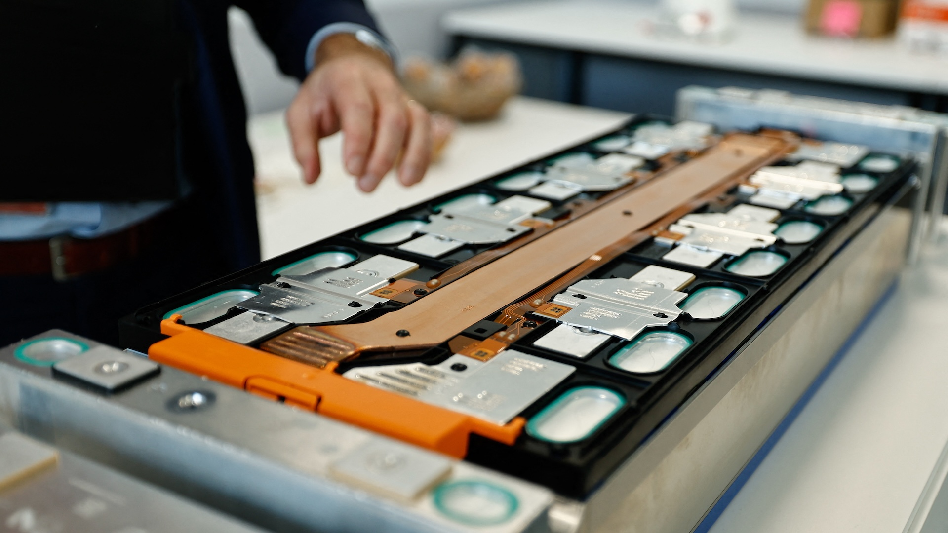 an electric vehicle battery