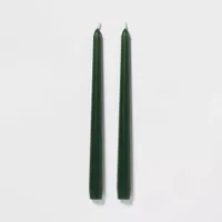 Two green tapered candles, Walmart&nbsp;