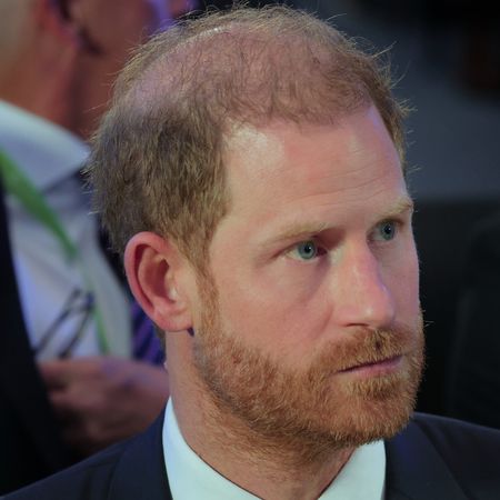 Prince Harry wearing a suit and tie