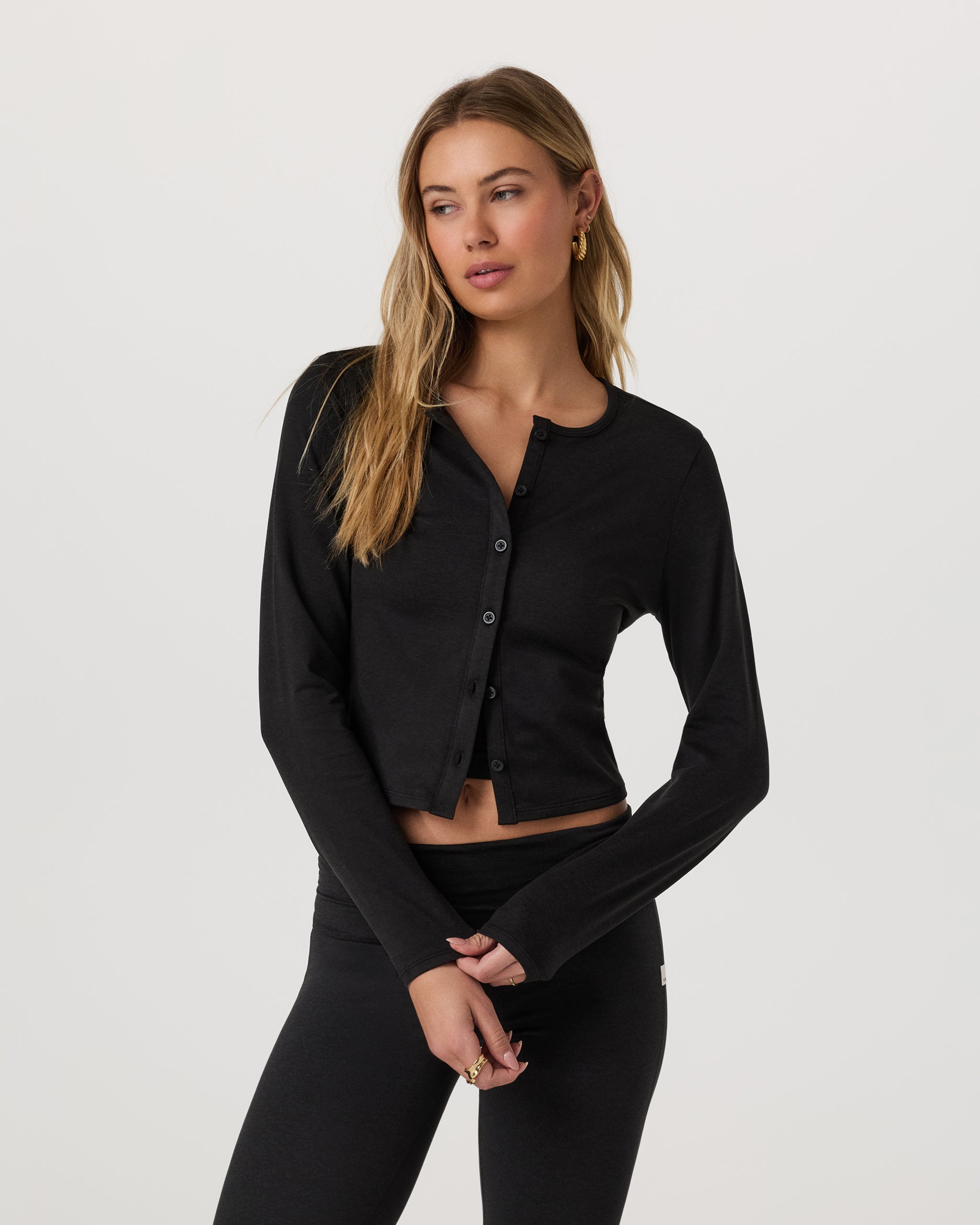 Halo Cardigan 2.0 - Black Heather - Xxs