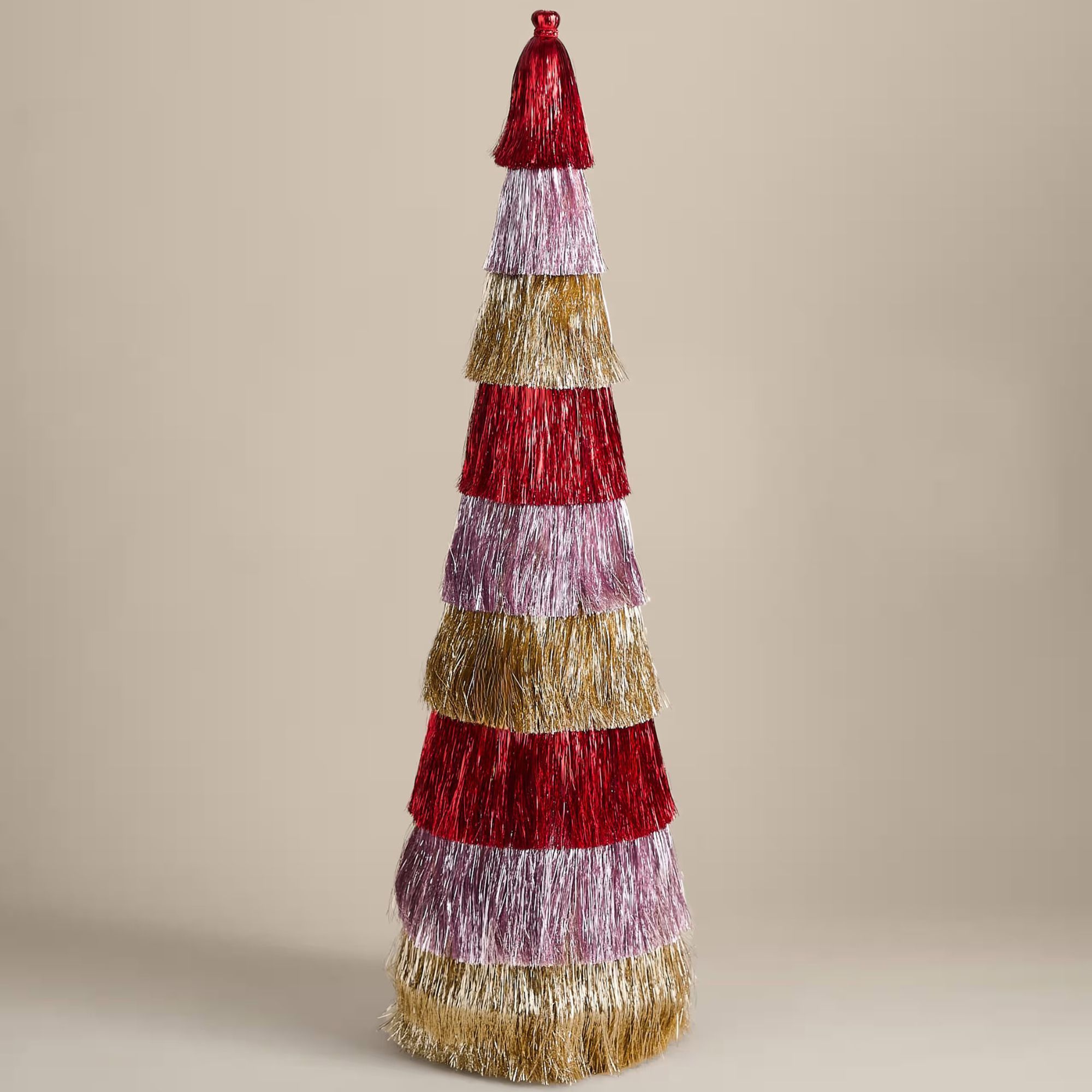 tinsel tree decoration