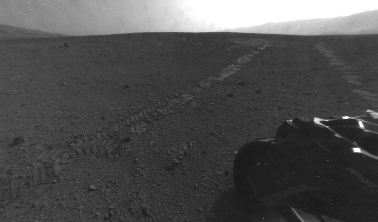 This photo from NASA&#039;s Mars rover Curiosity was taken on Aug. 28, 2012.