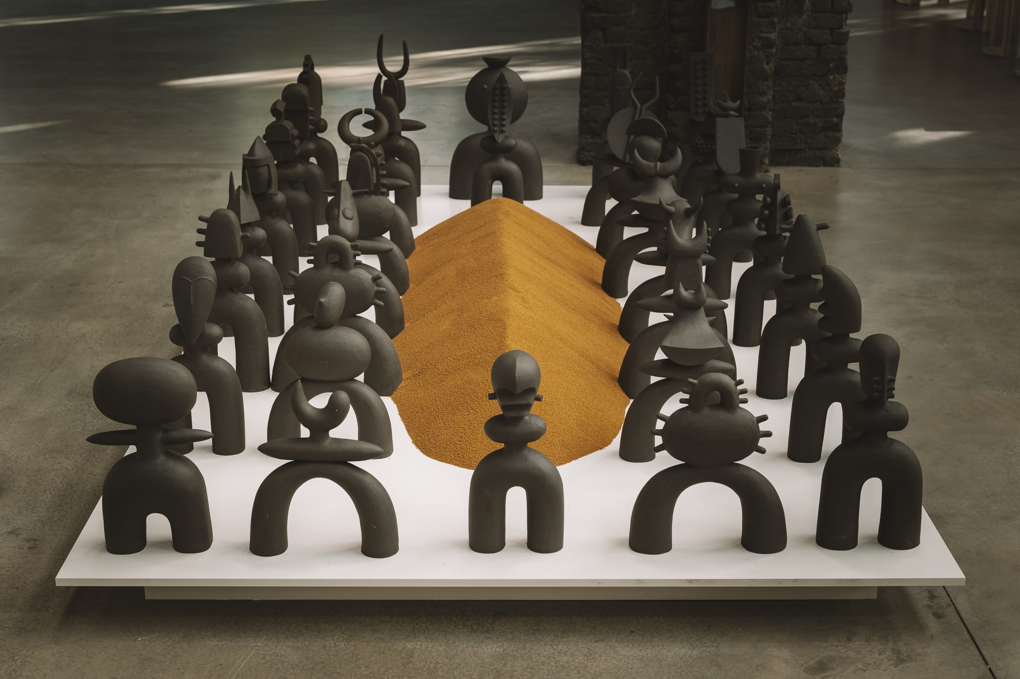 Exhibition by Bocci in a wharehouse in Berlin