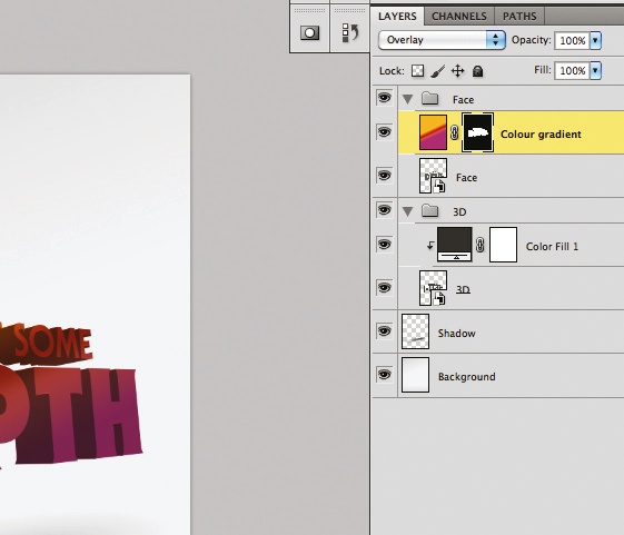 3D type: step 6